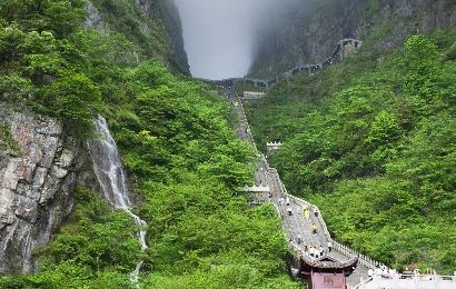 1日張家寺江の天門山国立公園