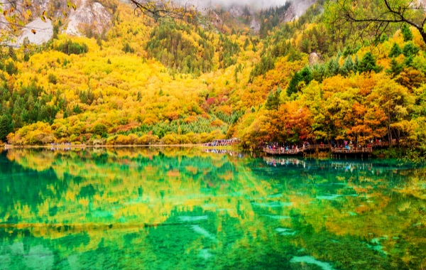 고속철도 Jiuzhaigou& Huanglong 투어