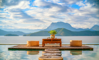 일 3: Fuxain 호수