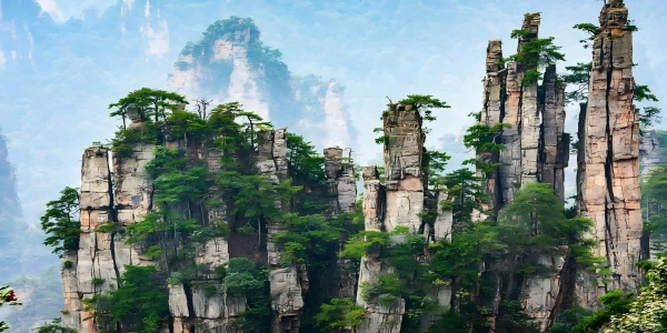 일 2: Zhangjiajie 국립 공원